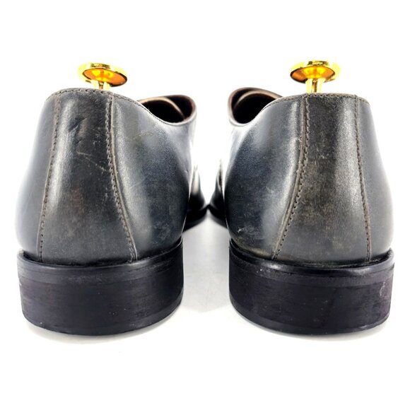 Bruno Magli Italy Gray Leather Double Monk Strap Loafers Men size 11 Dress Shoes - Picture 6 of 12